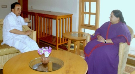Subramanian Swamy & J. Jayalalithaa at Kodanadu