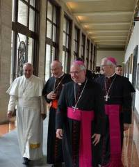 Pope Francis and Archbishop Gomez of Los Angeles 