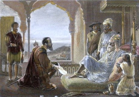 Vasco da Gama & Zamorin of Calicut