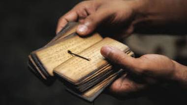 Manusmriti recorded on palm leaves.