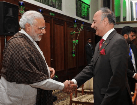 Netaji's grandnephew Surya Bose with PM Narendra Modi