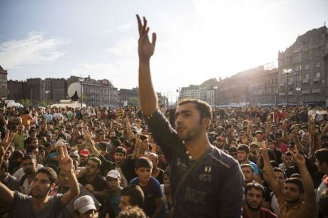 West Asian migrants in Budapest