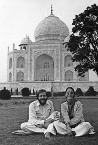 Larry Brilliant with wife Girija at the Taj