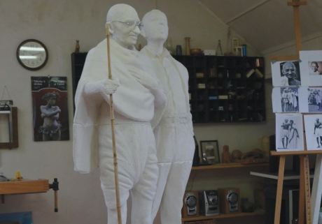 Gandhi & Kallenbach Statues