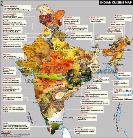 Indian Regional Food Map