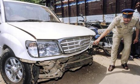 Salman Khan's Toyota Land Cruiser involved in the hit-and-run case of September 28, 2002 Salman Khan's Car