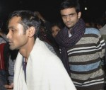 JNU student activists Umar Khalid (R) and Anirban Bhattacharya (L) February 23, 2016 