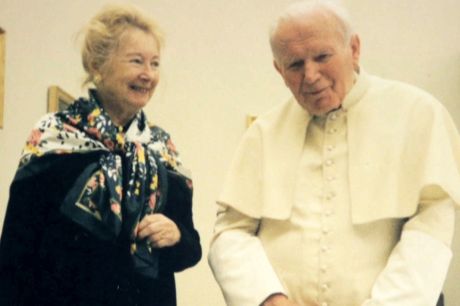 Anna-Teresa Tymieniecka & Pope john Paul II