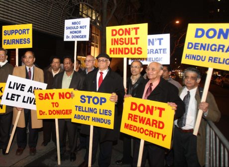 Hindus protest the disparagement of Hinduism