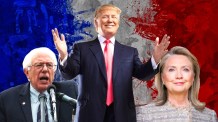 Sanders, Trump, and Clinton