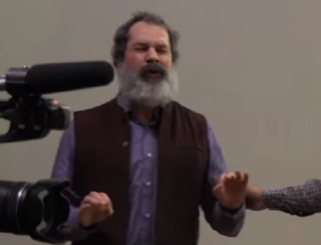 Prof Tyler Williams of the University of Chicago attacking Rajiv Malhotra at Columbia University lecture (see video below). Prof Tyler Williams