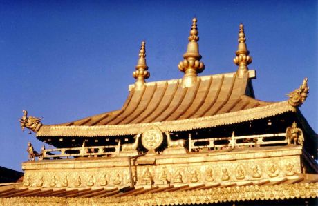 Roof of the Jokhang Temple, Lhasa