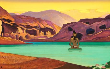 Lotus by Nicholas Roerich (1933)