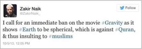 Zakir Naik : Flat Earth!