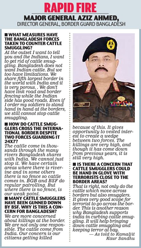 Major General Aziz Ahmed, Director General, Border Guard Bangladesh 