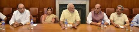 Narendra Modi chairs meeting on air strikes against Pakistan terrorists Narendra Modi chairs meeting on air strikes against Pakistan terrorists
