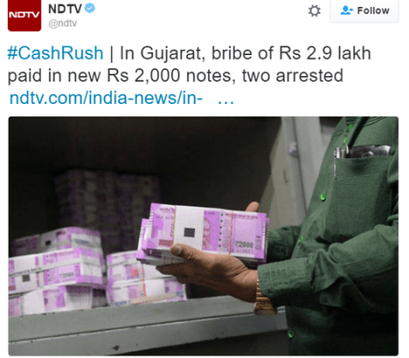 New 2000-rupee notes