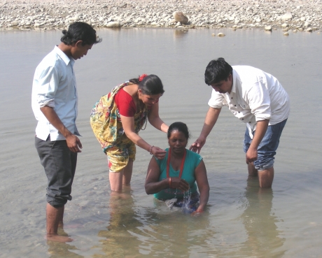 Christian baptism in Nepal
