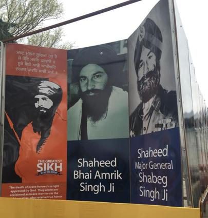 Jarnail Singh Bhindranwale display in Toronto (2017)