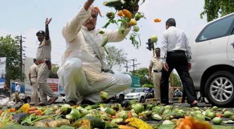 Farmers protest in Nagpur Farmers protest in Nagpur