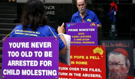 Protest against George Pell