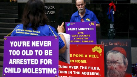 Protest against George Pell