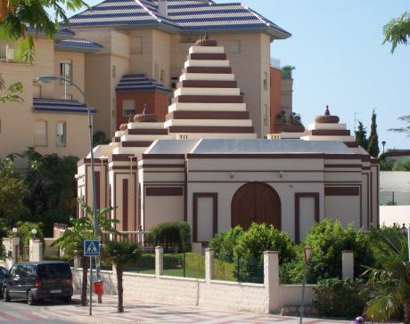 Hindu temple in Benalmádena, Malaga, Spain