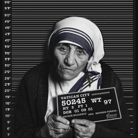Mother Teresa Mugshot
