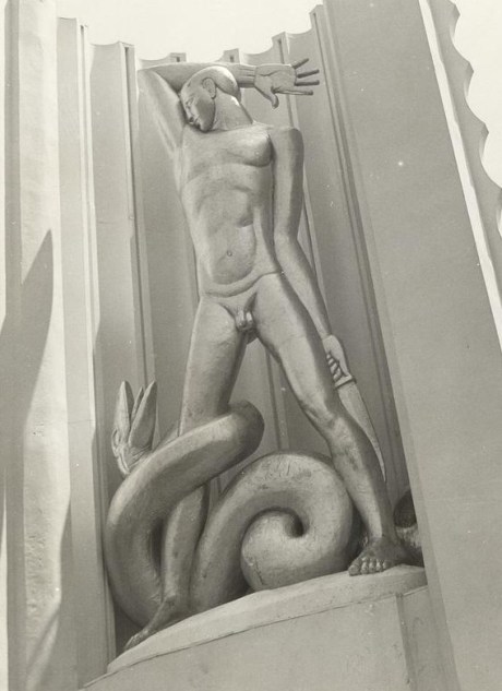 Man Combating Ignorance (Chicago World's Fair 1933) Man Combating Ignorance (Chicago World's Fair 1933)