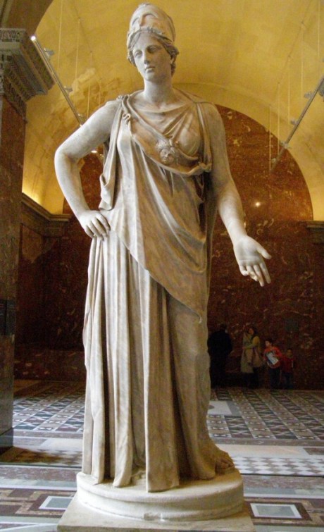 Athena the Goddess of Wisdom : Roman copy from the 1st century BC/AD after a Greek original of the 4th century BC, attributed to Cephisodotos or Euphranor.