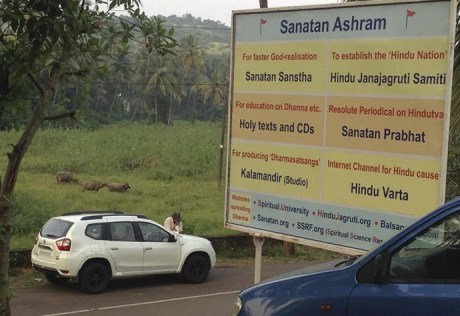 Sanatan Sanstha sign in Goa