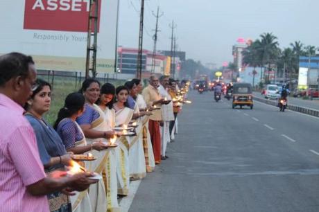 Ayyappa Jyoti Demonstration