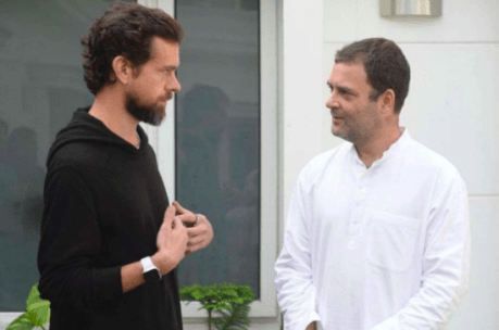 Jack Dorsey & Rahul Gandhi (Nov. 2018)