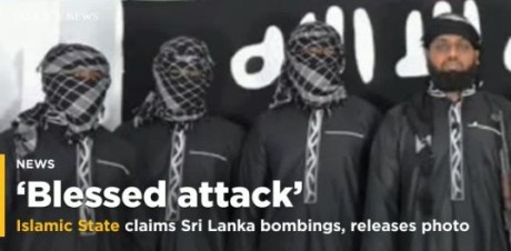 ISIS claims responsibility for Sri Lam bombings.