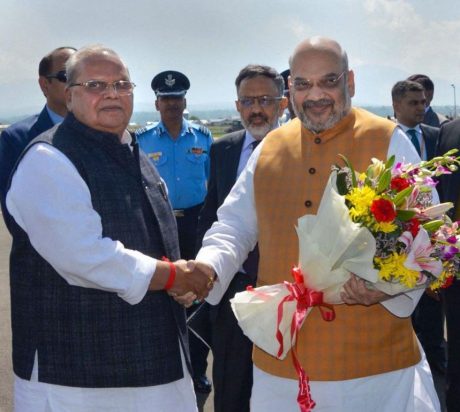 Amit Shah with Satya Pal Malik (June 2019)