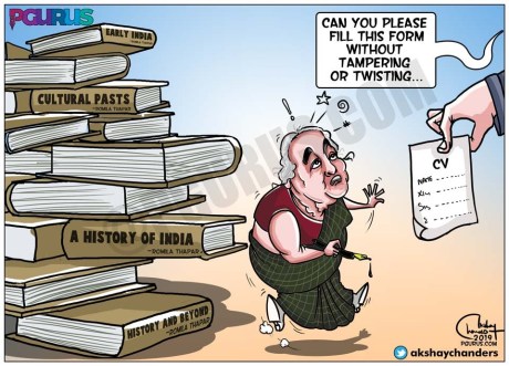 Romila Thapar Cartoon