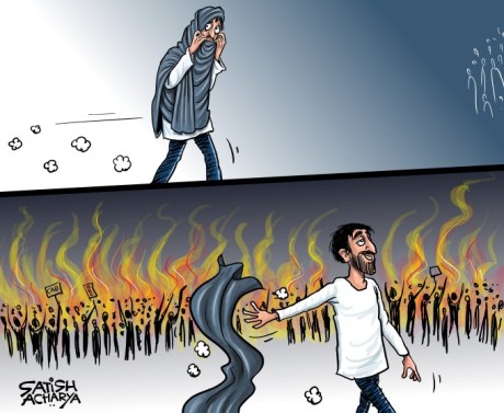 Protesters riot in New Delhi