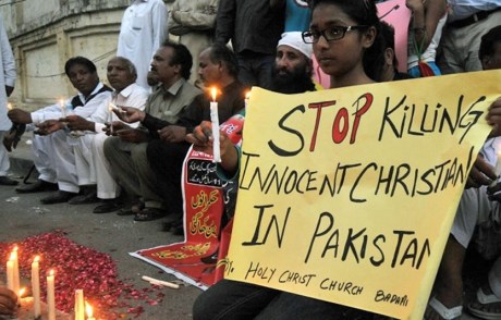 Christian protest in Pakistan