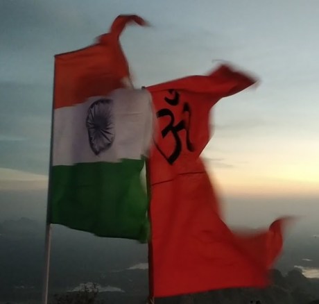 India Flag and Bhagwa Dhwaj