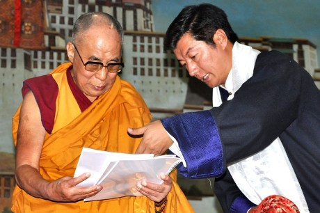 Dalai Lama & Lobsang Sangay
