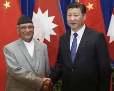 Nepal's Oli and his new bedfellow China's Xi.