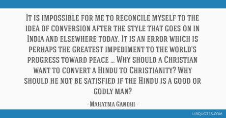 M.K. Gandhi Quote