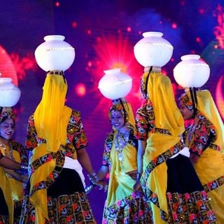 Garba dance with pots in Gujarat