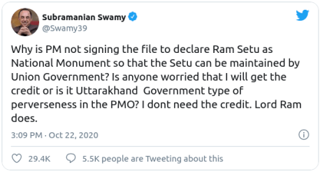Dr. Subramanian Swamy 