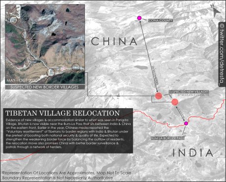 China-India-Bumla-AP-Border Map