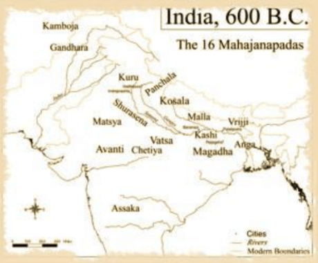 India Map 600 BCE