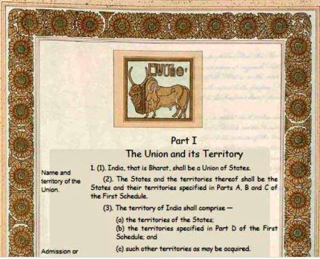 Part 1 of Constitution of India