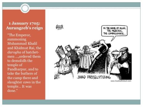 Pandharpur Vithoba Temple demolished on Aurangzeb's order 1 January 1705. Pandharpur Vithoba Temple Destruction