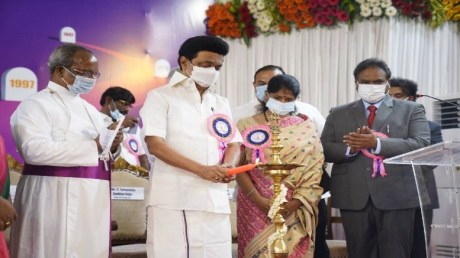 M.K. Stalin and Church of South India (2021)