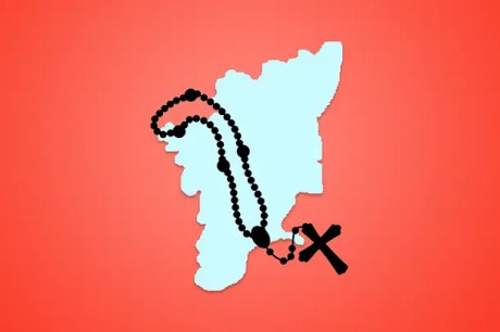 Tamil Nadu Map with Rosary